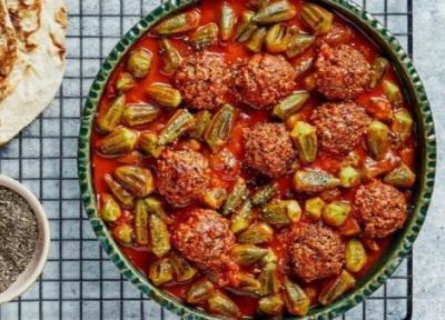 طرز تهیه خورش بامیه با کوفته قلقلی طرز تهیه خورش بامیه با کوفته قلقلی